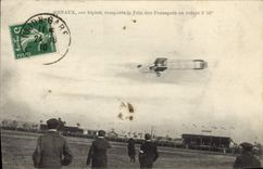 VINTAGE POSTCARD Avion Aviation Renal on biplane gains the price of the passengers while stealing 5 53