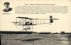 VINTAGE POSTCARD Plane Bipan Aviation To summon pilot by Tadpole