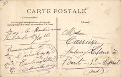 VINTAGE POSTCARD Avion Aviation Circuit of the East Aviation Leblanc August 1910 doubles the Eiffel Tower as a triumphant victor