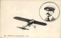 CPA Avion Aviation Vedrines sur Monoplan Morane 