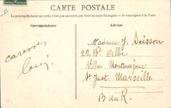 La POSTAL Avion Aviation Aviator Van Den Born de la VENDIMIA controla el biplano H Farman