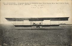 CPA Avion Aviation Aerobus biplan de Sommer Moteur Gnome 