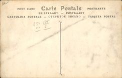 VINTAGE POSTCARD Plane Aviation biplane Airbus To summon Driving Gnome