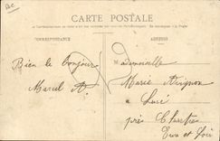 VINTAGE POSTCARD Avion Aviation Farman Airplane with the camp of Trawl-nets In full flight has 60 kilometers per hour