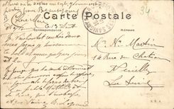 CPA Avion Aviation Rougier vole sur biplan Voisin 