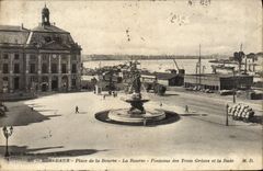 Burdeos de la POSTAL de la VENDIMIA pone bolsa de acción la fuente de la bolsa de acción de las tres tolerancias y de los caminos