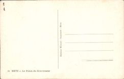 POSTAL MODERNA Metz el paladar del gobernador