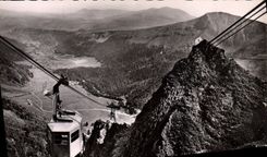 MODERN CARD Auvergne Sancy Vue Towards the Mount Gilds Teleferic