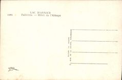 CPM Lac D'Annecy Tallires Hotel de L'Abbaye