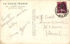 CPM Annecy Le Chateau de Duingt Bateau