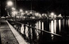 MODERN CARD Evian les Bains Banks of the lake Leman illuminees