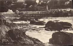 VINTAGE POSTCARD Holy Malo Effect the Moon On the Walls