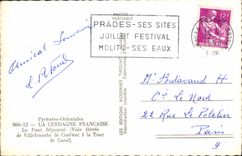 MODERN CARD Cerdagne Francaise the Bridge Remains Railway of Villefranche de Confluent to the Tower of Carol