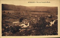 CPA Avallon Vue Sur Cousin la Roche