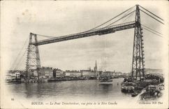 CPA Rouen Le Pont Transbordeur Vue Prise de la Rive Gauche