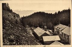 VINTAGE POSTCARD Collar of the Sickle Hotels and Mont Blanc