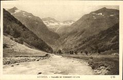 VINTAGE POSTCARD Luchon Valley And Torrent Of the Lily