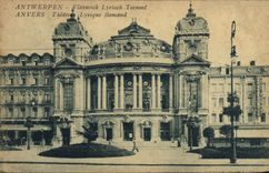 Teatro de la ópera del flamenco de Amberes de la POSTAL de la VENDIMIA