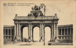 Arcada de Bruselas de la POSTAL de la VENDIMIA del quincuagésimo aniversario