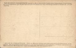 Arcada de Bruselas de la POSTAL de la VENDIMIA del quincuagésimo aniversario