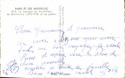 CPM Paris Et Ses Merveilles La Basilique du Sacre Coeur de Montmartre et les jardins