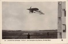 CPA Avion Aviation Bleriot sur monoplan a Reims 26 aout 1909
