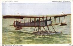 CPA Avion Aviation L'Angleterre prete a frapper Un eclaireur aerien naval Hydravion 