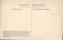 VINTAGE POSTCARD Avion Aviation ready England has to strike an air scout naval Hydravion