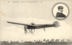 CPA Avion Aviation Morane sur monoplan Bleriot 