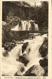 VINTAGE POSTCARD Cauterets Together of the cascade of Lutour