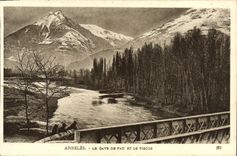 VINTAGE POSTCARD Argeles the gave of Pau and Viscos