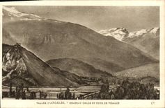 VINTAGE POSTCARD Valley of Argeles Gelos Castle and turn of Vidalos