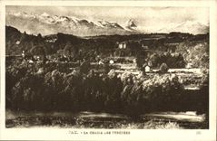 CPA Pau La chaine des Pyrenees