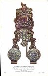 CPA Enamelled Brass Firedog Victoria and Albert Museum London 