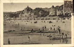 VINTAGE POSTCARD Le Havre View of the beach