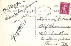 VINTAGE POSTCARD Berck beach villas of the esplanade and the casino Seen from at sea