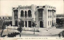 CPA Bizerte Cercle des officiers de Terre et de mer Militaria