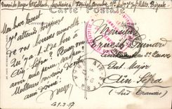 La POSTAL Bizerte de la VENDIMIA llama a oficiales de la tierra y del mar Militaria