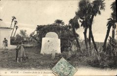 Cementerio árabe de Argel de la POSTAL de la VENDIMIA