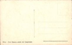 Veduto dal Campidoglio del romano de Roma Foro de la POSTAL de la VENDIMIA