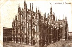 VINTAGE POSTCARD Milano It Duomo
