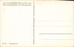 VINTAGE POSTCARD Die Alte Burg in Coblenz