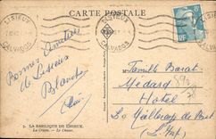 Basílica de Lisieux de la POSTAL de la VENDIMIA la cripta