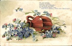 CPA Fantaisie Fleurs 