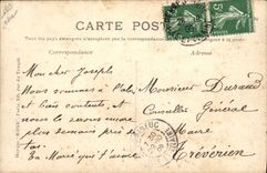 VINTAGE POSTCARD Plane Aviation H Farman on its biplane