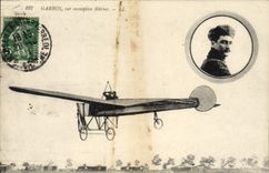 CPA Avion Aviation Garros sur monoplan bleriot 