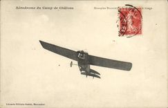 VINTAGE POSTCARD Plane Aviation Aerodrome of the camp of Trawl-nets Nieuport Monoplane