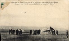 CPA Avion Aviation Circuit de l'Est Champ d'aviation d'Issy les Moulineaux Busson Monoplan Bleriot 