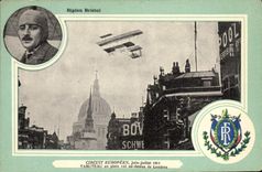 CPA Avion Aviation Biplan Bristol Circuit Europeen Juin Juillet 1911 Tabuteau en plein vol au dessus de Londres