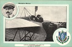CPA Avion Aviation Monoplan Morane Circuit Europeen Juin Juillet 1911 Le depart de Vedrines